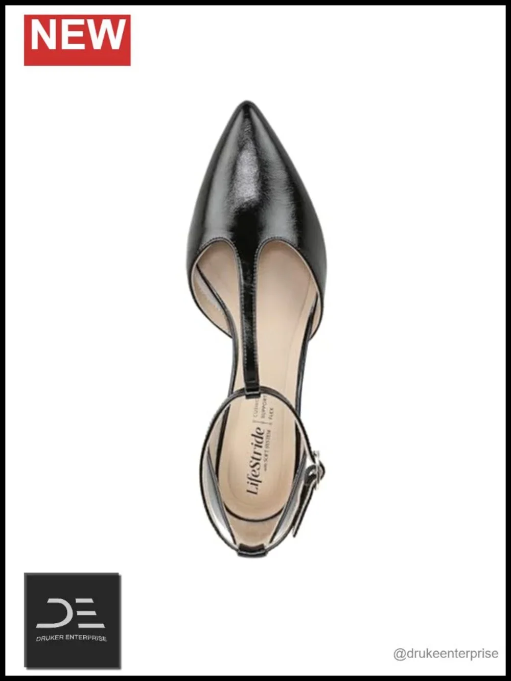 LifeStride Marion T-Strap Pump with Kitten Heel